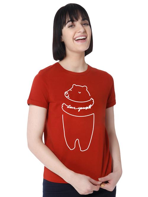 quirky prints short sleeves tee - 15990085 - Standard Image - 1