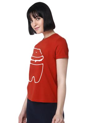 quirky prints short sleeves tee - 15990085 - Standard Image - 2