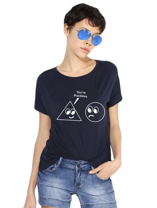 quirky prints short sleeves tee - 15990088 - Standard Image - 1