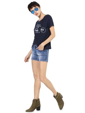 quirky prints short sleeves tee - 15990088 - Standard Image - 4