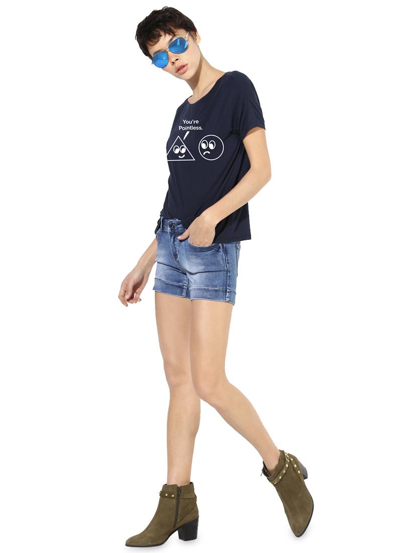 quirky prints short sleeves tee - 15990088 - Zoom Image - 4