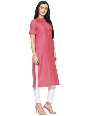 solid straight kurta - 15996474 - Standard Image - 2