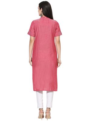 solid straight kurta - 15996474 - Standard Image - 3