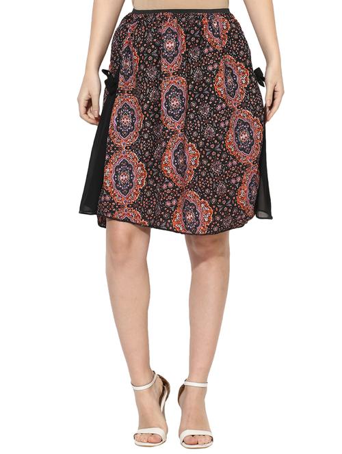 tie knot detail boho a-line dress - 15996479 - Standard Image - 1