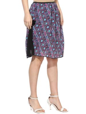 tie knot detail geometric a-line dress - 15996480 - Standard Image - 2