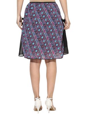 tie knot detail geometric a-line dress - 15996480 - Standard Image - 3