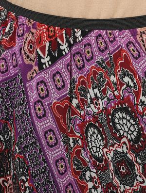 tie knot detail boho a-line dress - 15996481 - Standard Image - 4