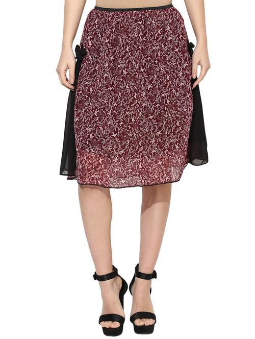 tie knot detail a-line dress - 15996482 - Standard Image - 1