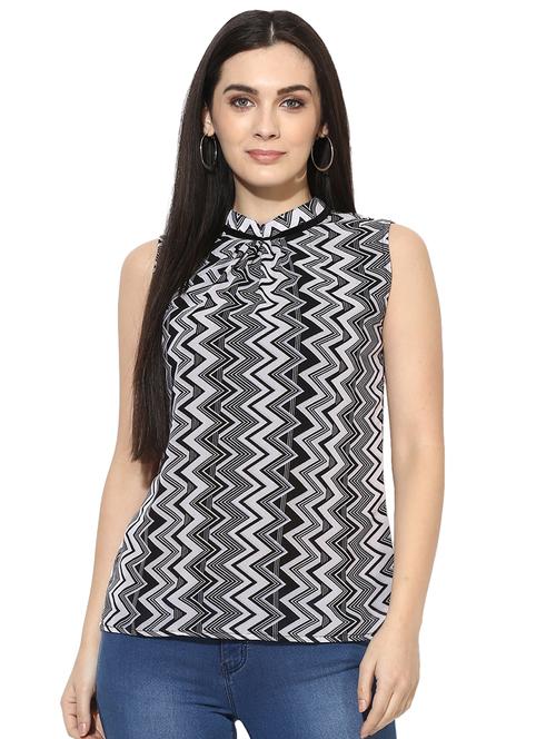pleat detail chevron top - 15996497 - Standard Image - 1
