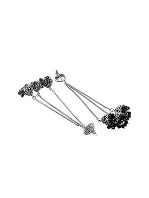 silver metal jhumka earring - 15996875 - Standard Image - 2