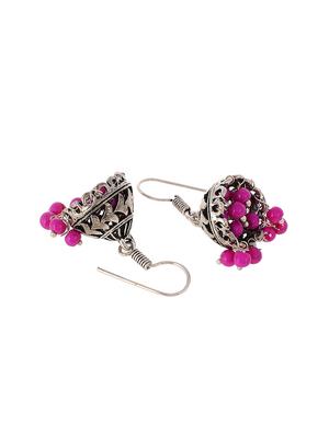 silver metal jhumka earring - 15996909 - Standard Image - 2