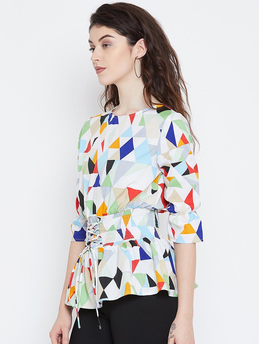 corset belt geometric top - 15997759 - Zoom Image - 2