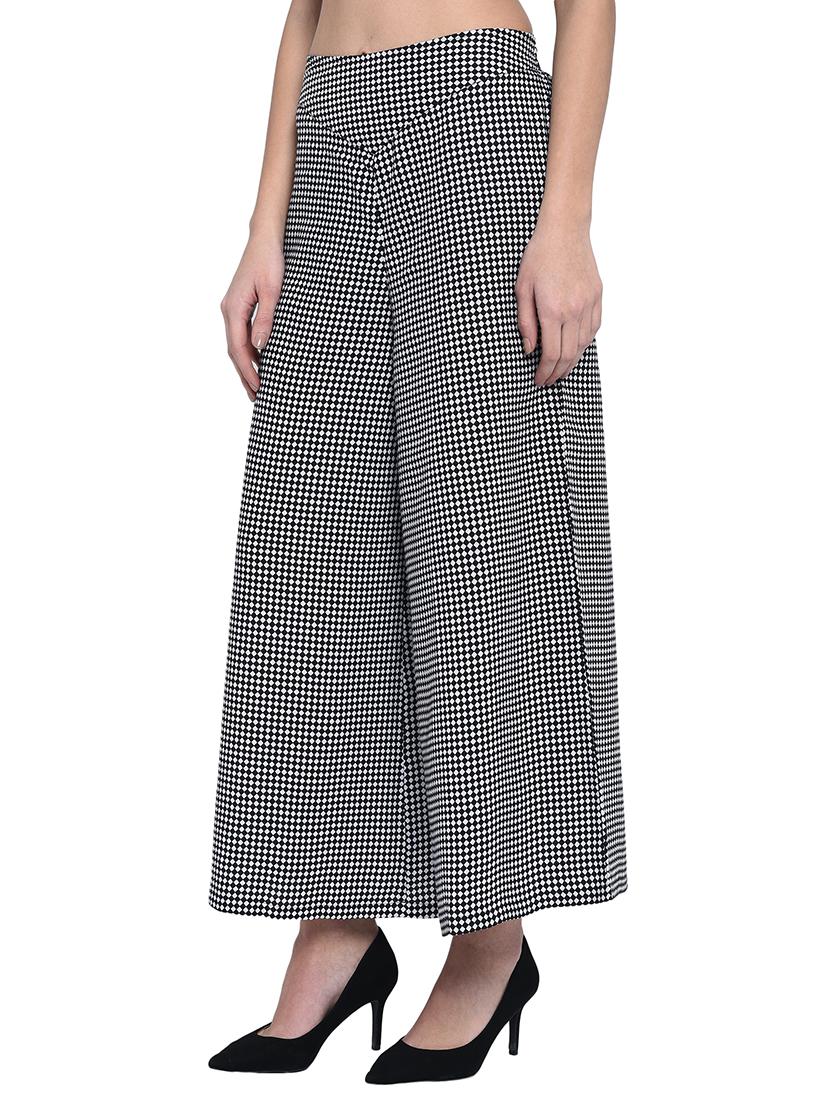 harlequin pattern flared palazzo - 15997909 - Zoom Image - 2