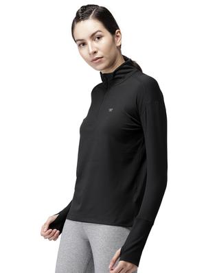 thumbhole sleeved zip up top - 15998231 - Standard Image - 2
