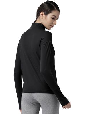 thumbhole sleeved zip up top - 15998231 - Standard Image - 3
