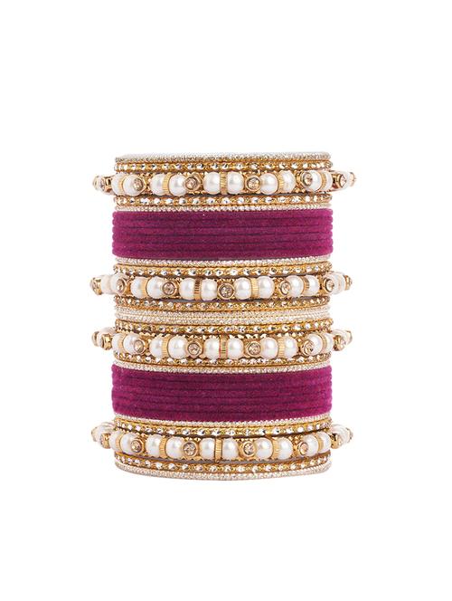 purple brass bangle - 15998828 - Standard Image - 1