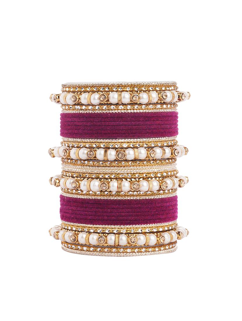purple brass bangle - 15998828 - Zoom Image - 1