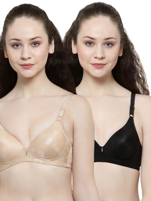 set of 2 floral t-shirt bra - 15999726 - Very Small Image - 1
