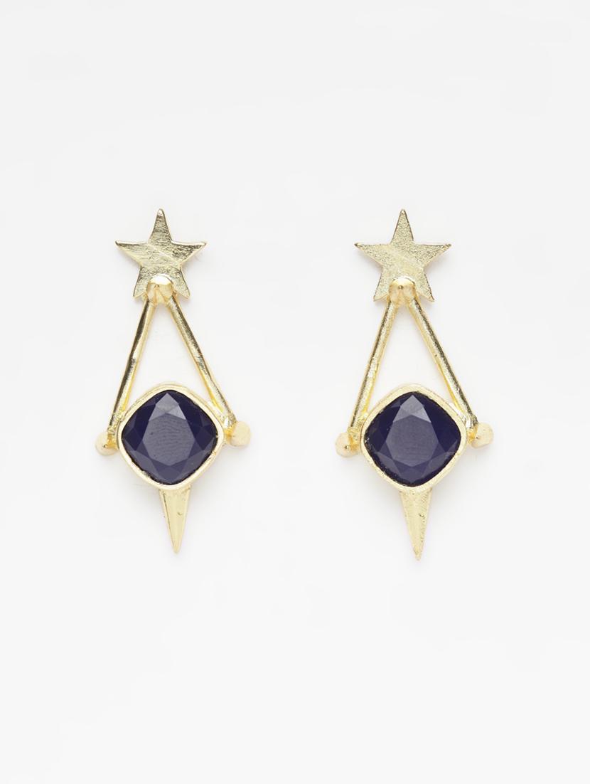 gold metal studs earring - 15999961 - Zoom Image - 1