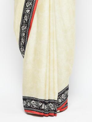 paisley printed saree with blouse - 16000661 - Standard Image - 3