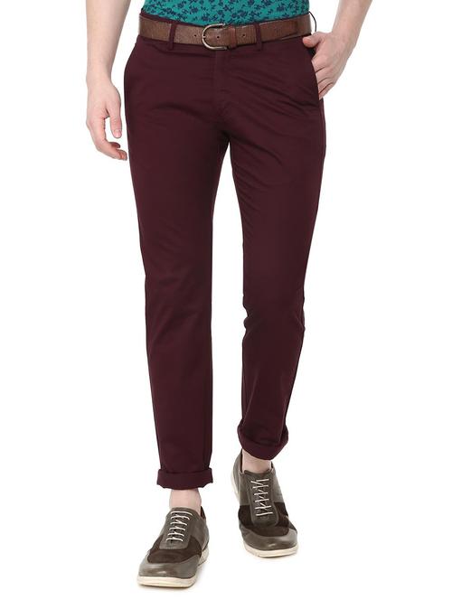red cotton chinos - 16000843 - Standard Image - 1
