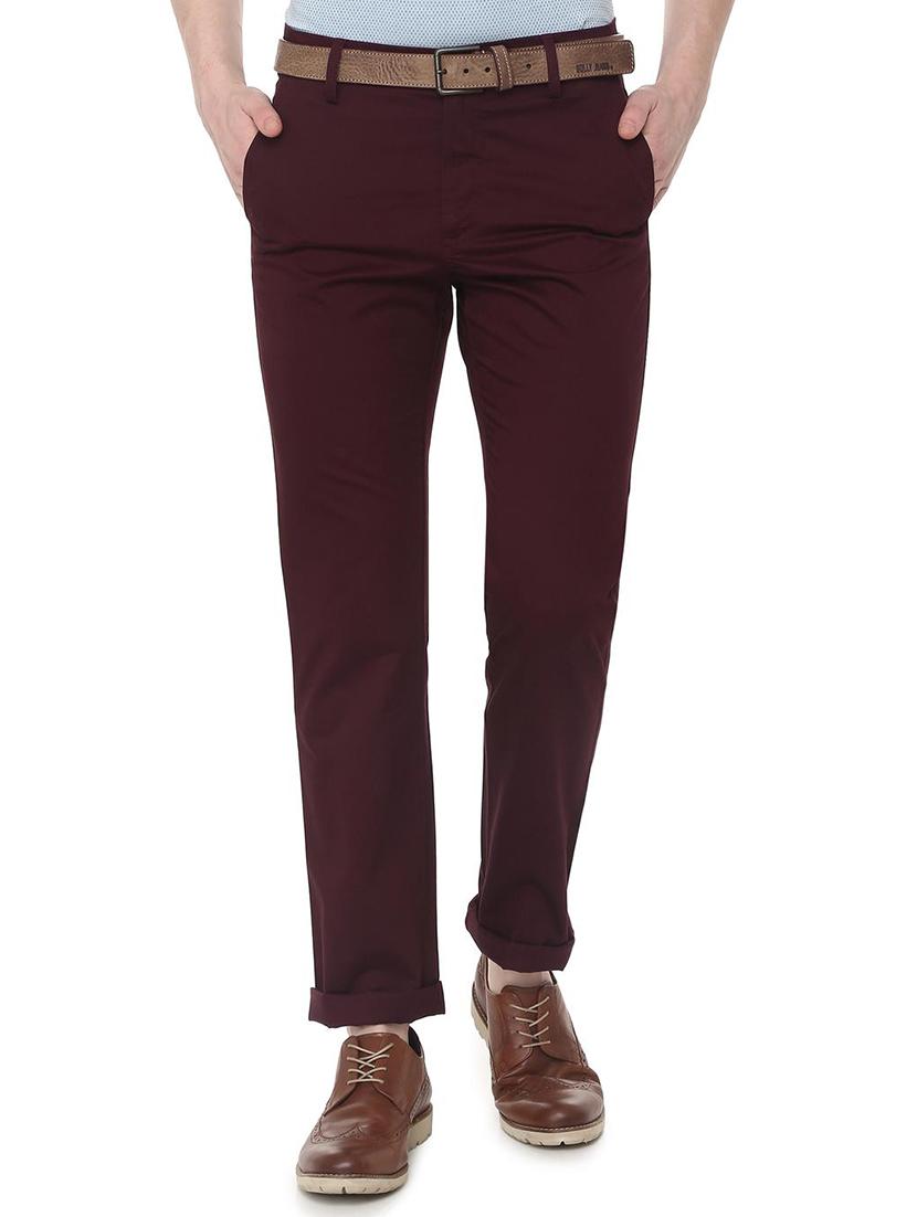red cotton chinos - 16000844 - Zoom Image - 1