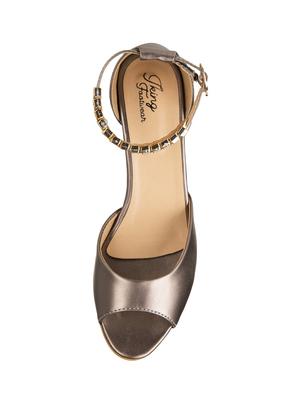 metallic ankle strap sandals - 16001119 - Standard Image - 4