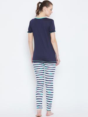 graphic print nightwear set - 16001297 - Standard Image - 3