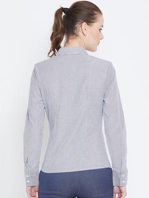 roll up sleeved striped shirt - 16001333 - Standard Image - 3