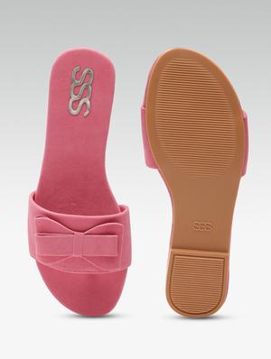 pink slip on sandals - 16002582 - Standard Image - 5
