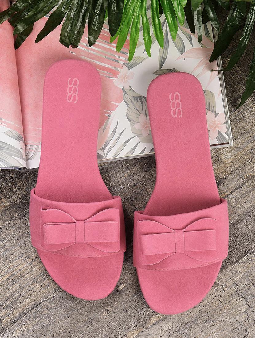 pink slip on sandals - 16002582 - Zoom Image - 1