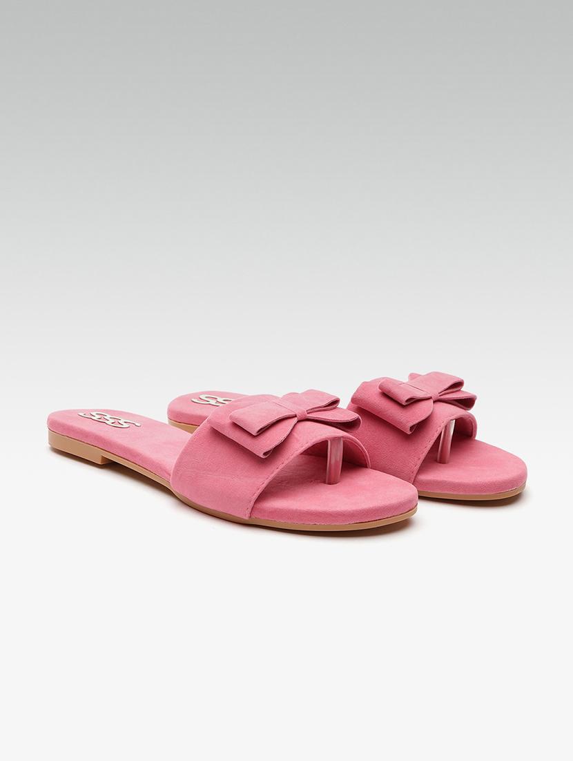 pink slip on sandals - 16002582 - Zoom Image - 2