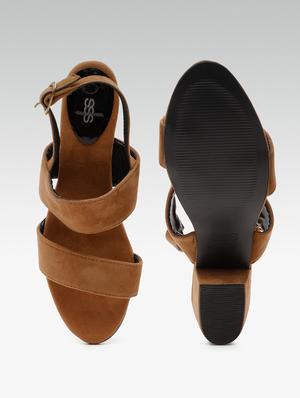 brown back strap sandals - 16002688 - Standard Image - 4