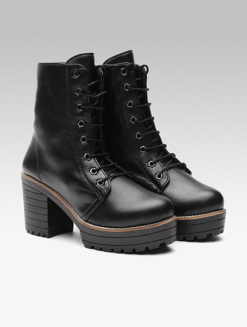black ankle lace up boots - 16002711 - Zoom Image - 1