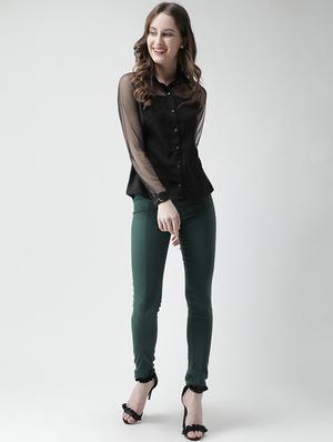 sacramento green high rise jegging - 16003426 - Standard Image - 4