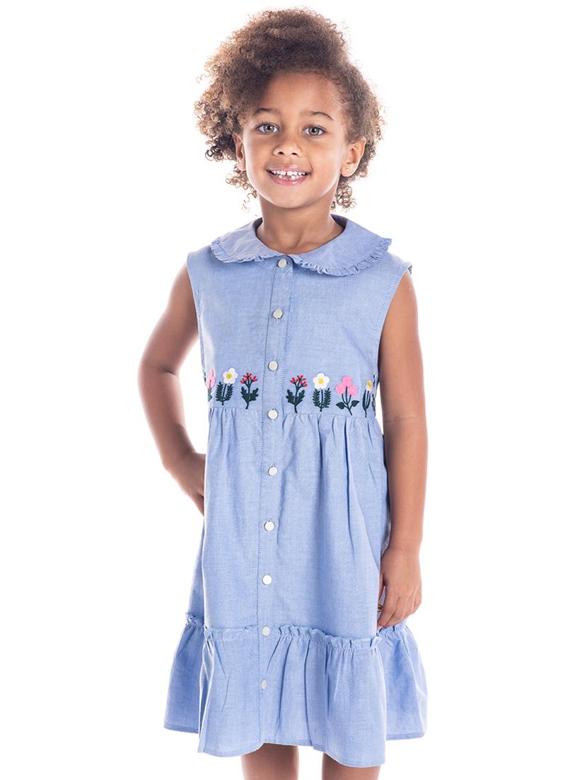 blue cotton frock - 16003723 - Zoom Image - 1