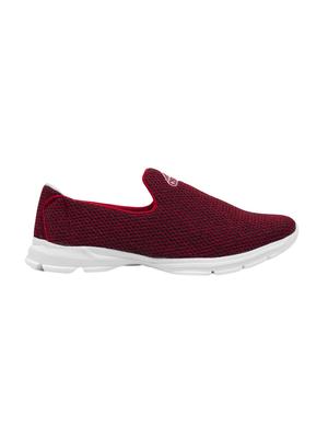 maroon slip on sports shoes - 16004665 - Standard Image - 2