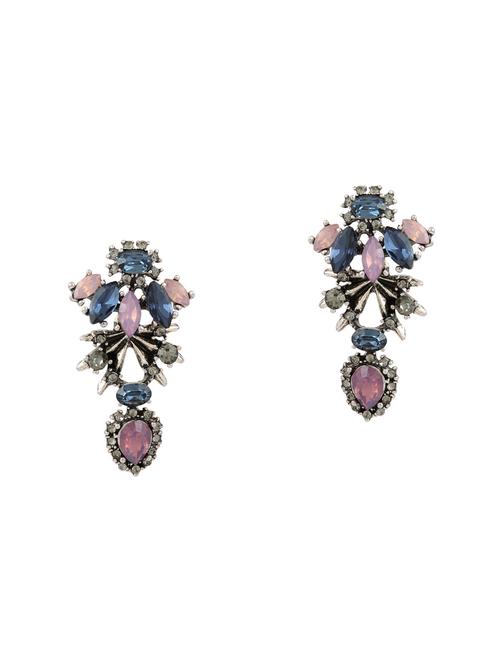 silver brass drop earring - 16004757 - Standard Image - 1