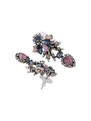 silver brass drop earring - 16004757 - Standard Image - 2