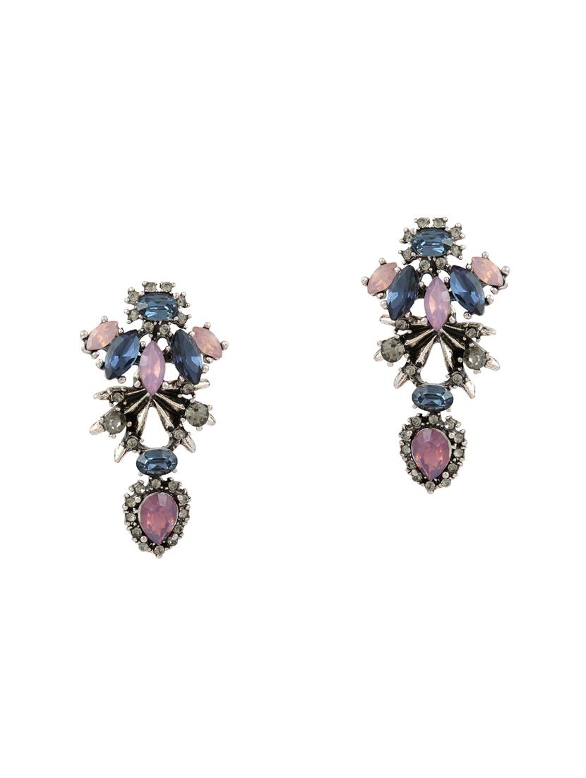 silver brass drop earring - 16004757 - Zoom Image - 1