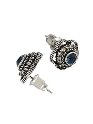 silver brass studs earring - 16004761 - Standard Image - 2