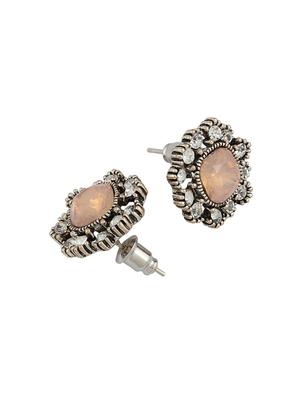 silver brass studs earring - 16004762 - Standard Image - 2
