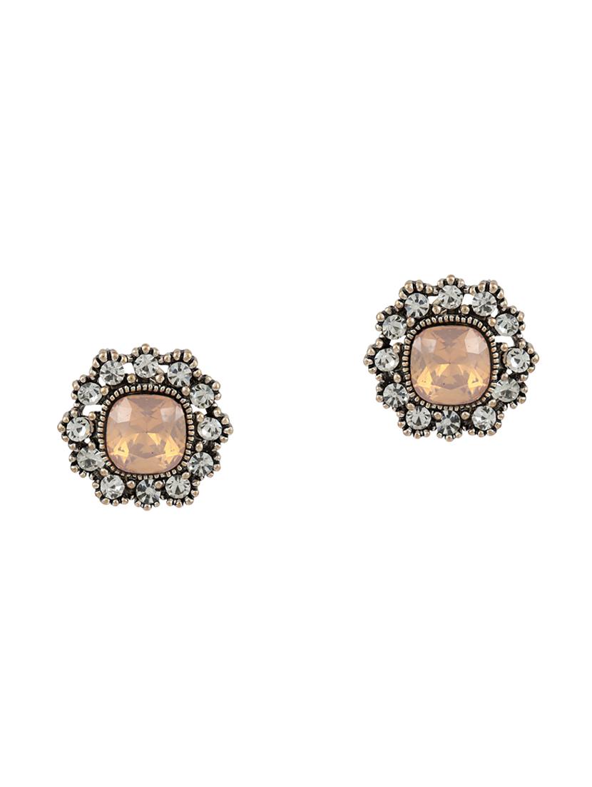silver brass studs earring - 16004762 - Zoom Image - 1