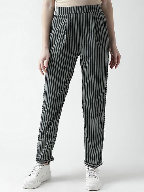 striped pleated trouser - 16004876 - Very Small Image - 1
