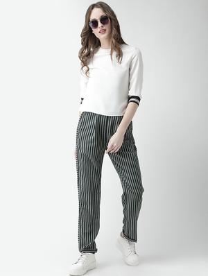 striped pleated trouser - 16004876 - Standard Image - 4