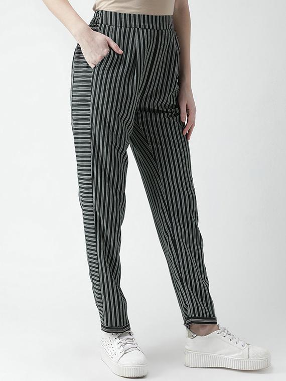 striped pleated trouser - 16004876 - Zoom Image - 2