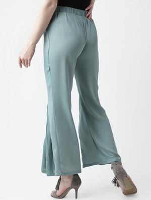 pleated flared leg trouser - 16004879 - Standard Image - 3