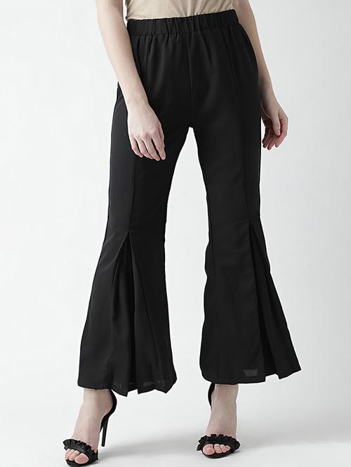 pleated flared leg trouser - 16004880 - Standard Image - 1