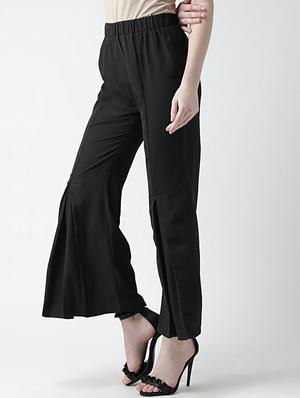 pleated flared leg trouser - 16004880 - Standard Image - 2