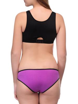 set of 2 color block bra and panty set - 16005384 - Standard Image - 3